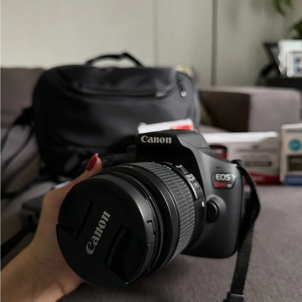 Canon Black Digital Camera with Lens